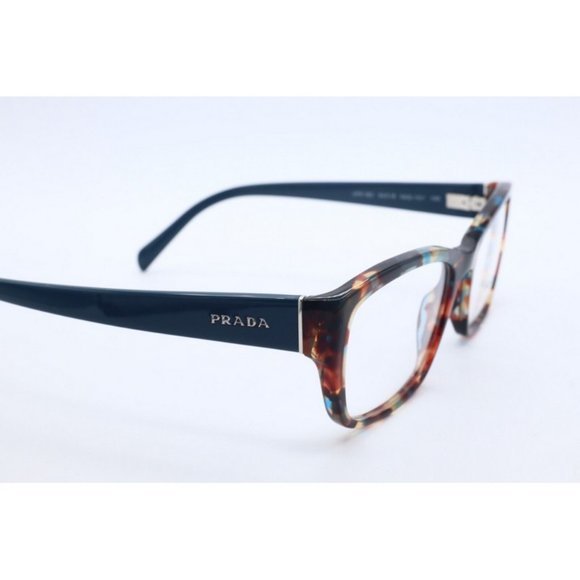 New Prada PR VPR 18O NAG-101 Rectangle Tortoise Eyeglasses Clear lenses 54mm - Picture 3 of 4
